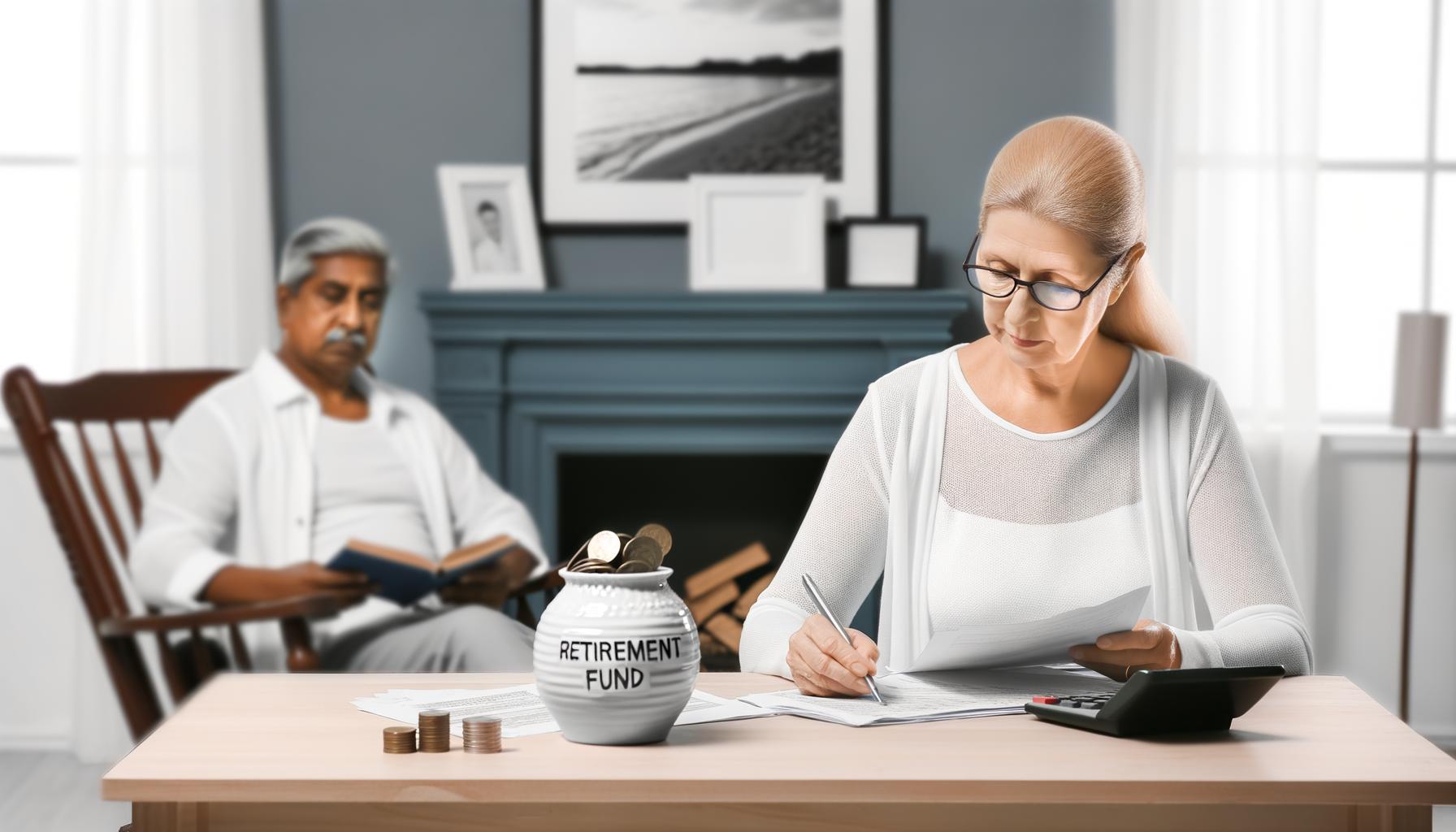 Couple discussing retirement planning with a financial advisor
